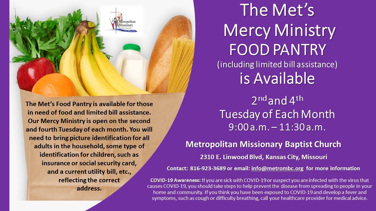 Met's Mercy Ministry Food Pantry